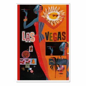 LAS VEGAS Nevada Casino: Vintage Advertisement Reprint 13"by19" Travel Poster